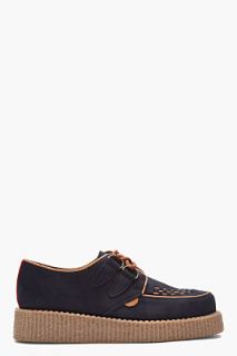 Underground Navy Wulfrun Nubuck Creepers for men