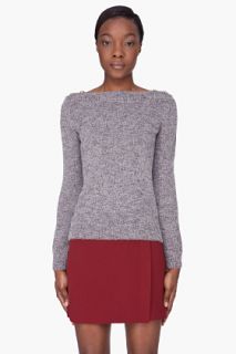 A.P.C. Grey Alpaca Knit Chic Sweater for women