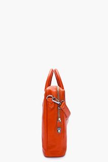 Marc By Marc Jacobs Burnt Orange Monsieur Marc Lean Briefcase for men