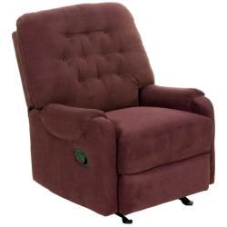 Ryder Burgundy Fabric Recliner/Rocker Chair