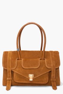 Proenza Schouler Ps1 Small Tobacco Brown Suede Keep All Tote for women