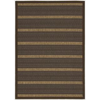 Eclipse Sophisticated Stripe Chocolate Rug (53 x 74) Today $95.99