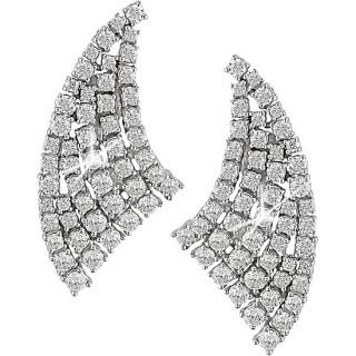18k White Gold 4 7/8ct TDW Diamond Earrings (GHI, SI)