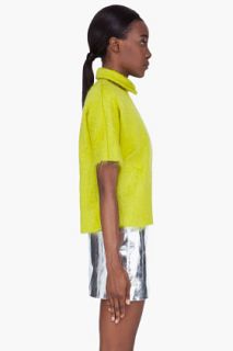 Simone Rocha Yellow Mohair T shirt for women