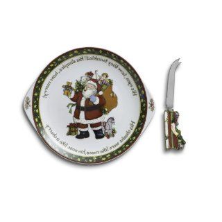 Portmeirion A Christmas Story Cheese Plate and Knife