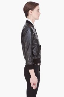 Marc By Marc Jacobs Black Gia Dot Leather Jacket for women