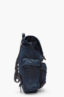 Diesel Indigo Denim Fully Backy hob Backpack for men