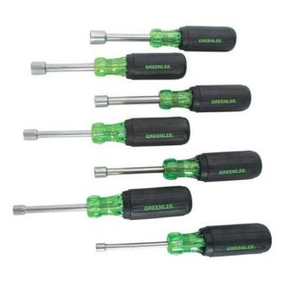 Greenlee 0253 01C Nut Driver Set, Hollow, 7 Pc