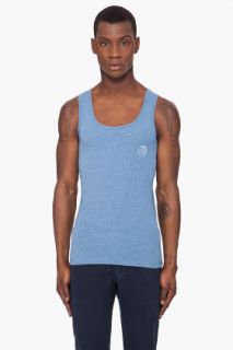 Diesel Blue Umtk Zac Tank Top for men