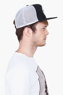 Stussy Black Combo Trucker Ballcap for men