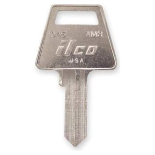 Kaba Ilco 1045 AM3 Key Blank, Brass, Type AM3, 5 Pin, PK 10