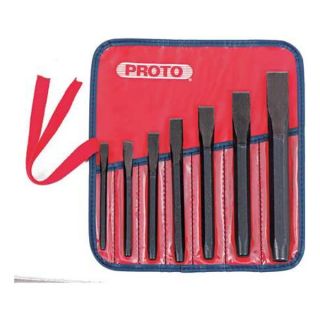 Proto J86BS2 Cold Chisel Set, S2, 5/16 7/8 In, 7 Pc
