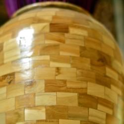 Reclaimed Teak Wood Accent Vase (Indonesia)