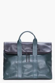 3.1 Phillip Lim Green Combo Leather 31 Hour Bag for women