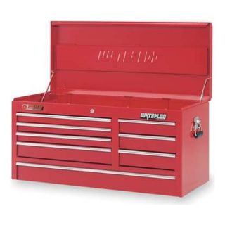 Waterloo TRX4108 Top Chest, 41 W, 8 Drawer, Red