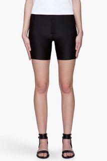 Rad By Rad Hourani Black Semi gloss Horizontal Shorts for women