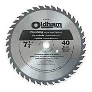 Oldham 7254740 Crclr Saw Bld, Crbde, 7 1/4 In Dia, 40 TPI