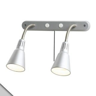 Småland Böna IKEA   KVART Wall Lamp, Double, Silver Color, + E17