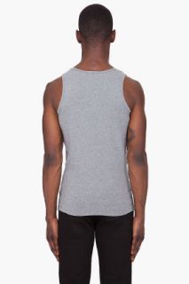 Diesel Grey Umtk Zac Tank Top for men