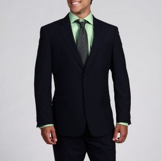 Mens Trim Fit Navy Pinstripe 2 button Wool Suit Today $118.99