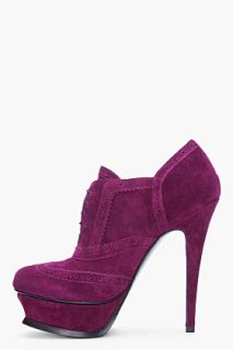 Yves Saint Laurent Purple Tribute Suede Pumps for women