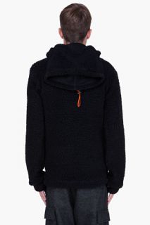 Y 3 Oversize Black Iplush Turtleneck for men