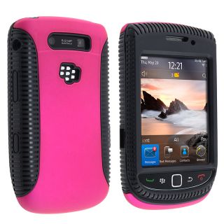 Black/ Hot Pink Hybrid Case for BlackBerry Torch 9800/ 9810
