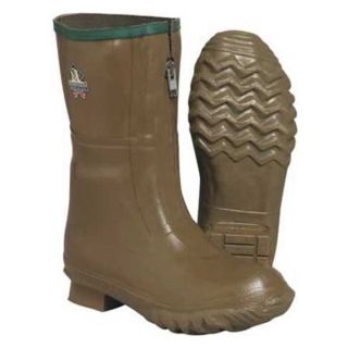 Approved Vendor 21819/11 Ins Midcalf Boots, Mens, 11, Zip, Olive, 1PR