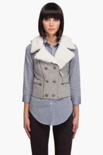 Juicy Couture Sherpa Motorcycle Vest  for women