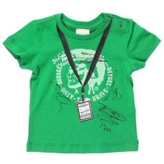 DIESEL Tee shirt bébé manches courtes Vert   Achat / Vente T SHIRT
