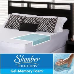 Slumber Solutions Gel 2 inch Queen/ King/ Cal King size Memory Foam