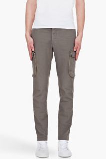 Maison Martin Margiela Khaki Grey Zip Pocket Cargos for men