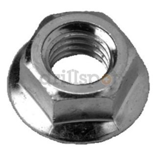 DrillSpot 37343 7/16 14 Zinc Finish Case Hardened Serrated Flange Nut