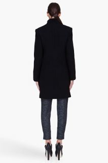 Theyskens Theory Black Wool Manett Coat for women