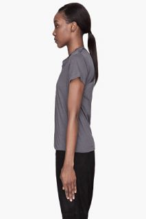 3.1 Phillip Lim Grey Distressed Double layered T shirt for women