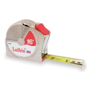 Lufkin 2316 Measuring Tape, 16 Ft x 3/4 In, In/Ft