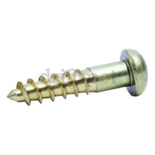 DrillSpot 75446 #12 11 x 3 Slotted Round Head Wood Screw, Brass Be