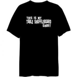 This Is My Table Shuffleboard Shirt Mens T shirt Clothing