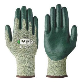 Ansell 11 511 Cut Resistant Gloves, Yellow/Green, 2XL, PR