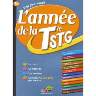 ANNEE DE; la terminale STG   Achat / Vente livre Xavier Cadoret pas