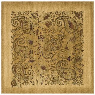 Lyndhurst Collection Paisley Beige/ Multi Rug (7 Square)