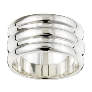 Sterling Essentials Sterling Silver Ridged Band