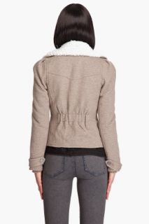 Juicy Couture Puff Sherpa Motorcycle Jacket for women