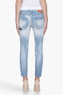 Dsquared2 Faded Blue Patched And Distressed Cool Girl Jean for women