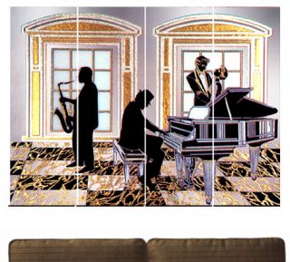 Jazz Piano Wall Mirror