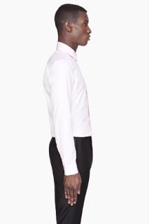 Givenchy Pink Piquet Collared Slim Shirt  for men