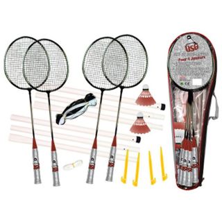 CDTS   Ensemble Badminton, comprenant 4 raquettes de badminton avec 2