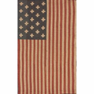 Handmade Flatweave American Flag Wool Rug (4 x 6)