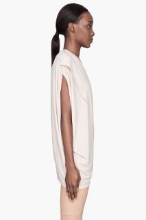 Maison Martin Margiela Pale Beige Asymmetric Drape Blouse for women