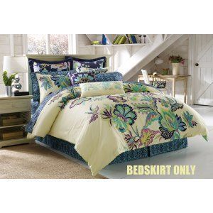 Amy Butler Morning Blossom Twin Bedskirt 100% Organic